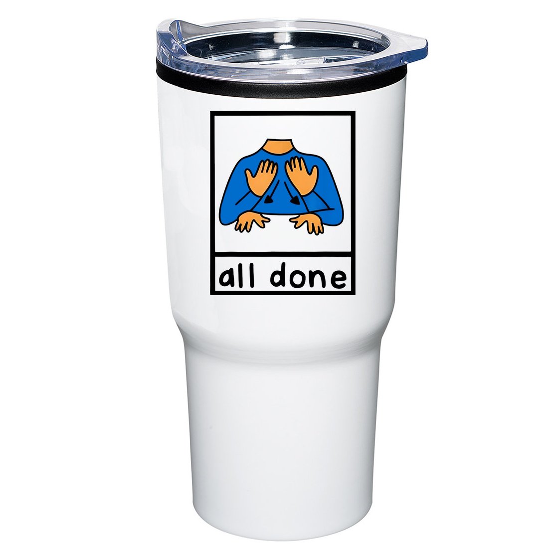 All Done Sign Language Tumbler