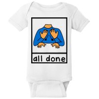 All Done Sign Language Baby Bodysuit