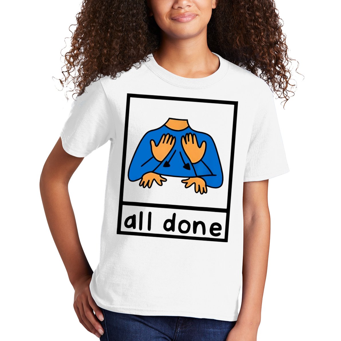 All Done Sign Language Kids T-Shirt