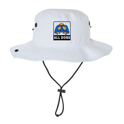 All Done Sign Language Speech Therapist Special Education Legacy Cool Fit Booney Bucket Hat