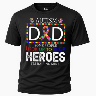 Autism Dad Some People Look Up To Their Heroes Performance Shirt