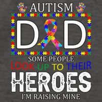 Autism Dad Some People Look Up To Their Heroes Vector Backpack