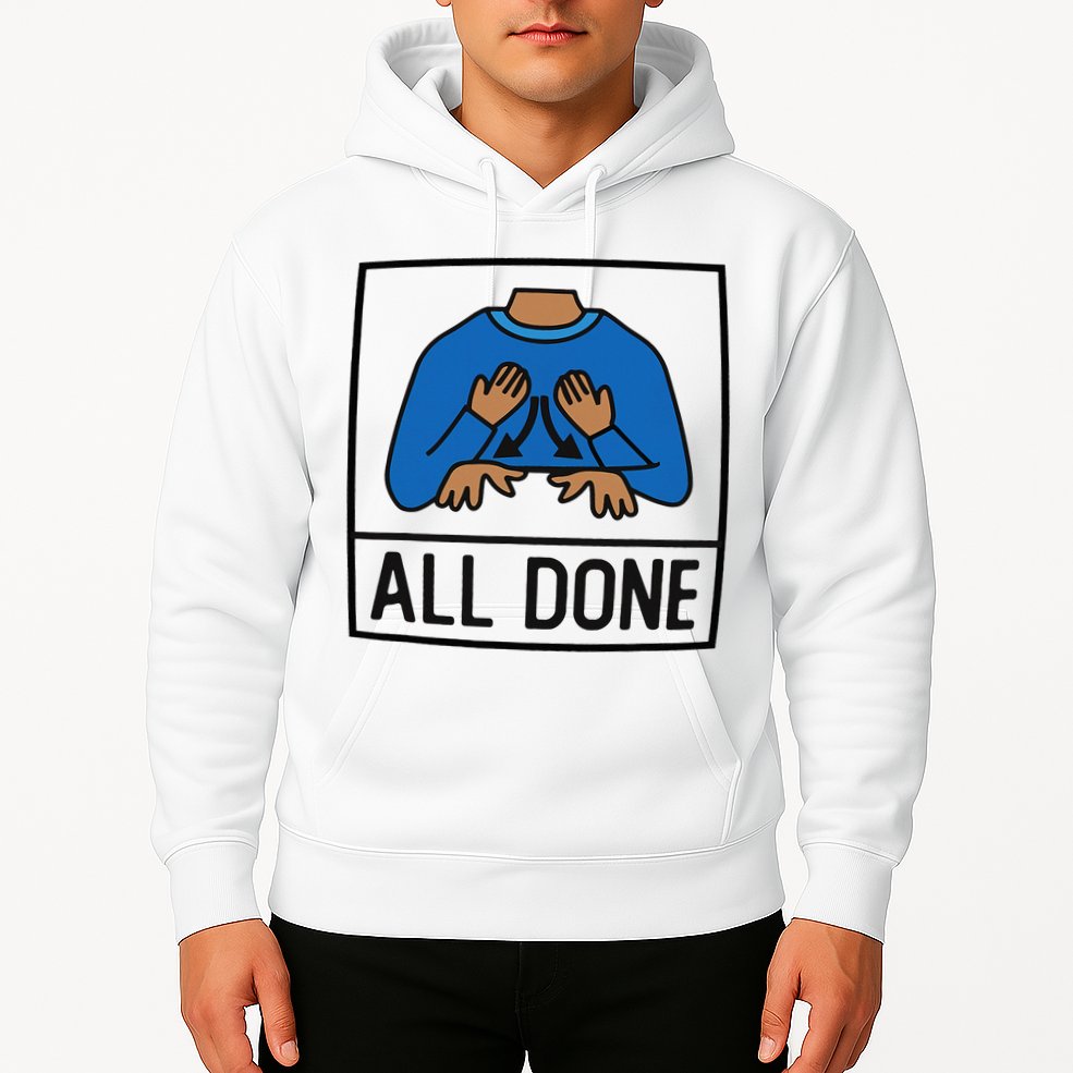 All Done Special Education Teacher Neurodiversity Autism Hoodie