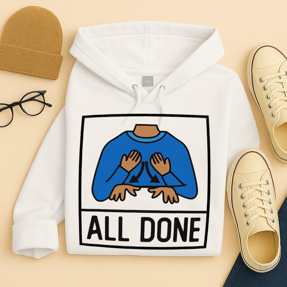 All Done Special Education Teacher Neurodiversity Autism Hoodie