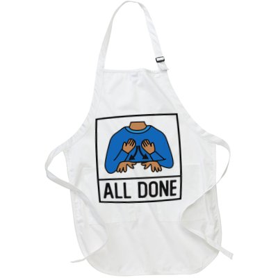 All Done Special Education Teacher Neurodiversity Autism Apron