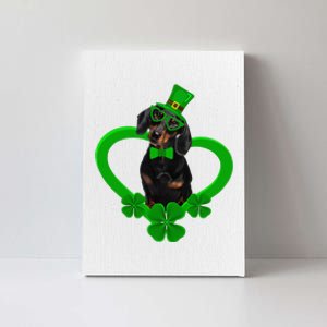 Awesome Dachshund Saint Patrick's Day Dog Dad Mom Canvas