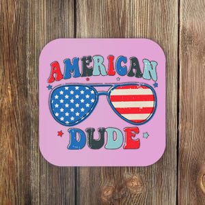 American Dude Sunglasses Freedom 4th Of July Coaster