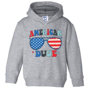 American Dude Sunglasses Freedom 4th Of July Toddler Hoodie