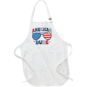 American Dude Sunglasses Freedom 4th Of July Full-Length Apron With Pockets