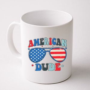 American Dude Sunglasses Freedom 4th Of July Coffee Mug