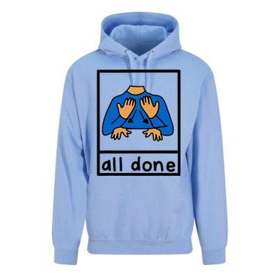 All Done Special Education Neurodiversity Bcba Slp Ot Aac Unisex Surf Hoodie