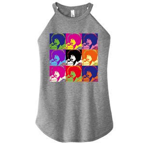 Angela Davis Superstar Rebel Women's Perfect Tri Rocker Tank