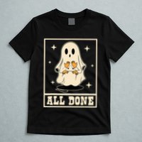 All Done Sign Language Speech Halloween Ghost Teacher Sped T-Shirt