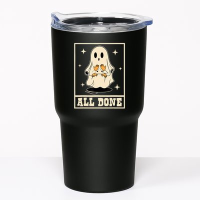 All Done Sign Language Speech Halloween Ghost Teacher Sped Tumbler