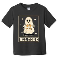 All Done Sign Language Speech Halloween Ghost Teacher Sped Toddler T-Shirt