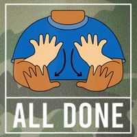 All Done Sign Language Speech Pathology Aac Funny Gift Sped Teacher Legacy Tie Dye Trucker Hat