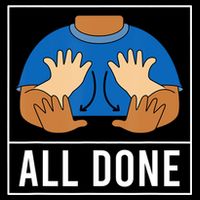 All Done Sign Language Speech Pathology Aac Funny Gift Sped Teacher Impact Tech Backpack