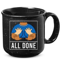 All Done Sign Language Speech Pathology Aac Funny Gift Sped Teacher 15oz Campfire Ceramic Mug