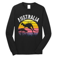 Australia Day Shirts Funny Australian Kangaroo Vintage Long Sleeve Shirt