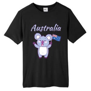 Australia Day Shirts Funny Koala Australian Flag Tall Fusion ChromaSoft Performance T-Shirt