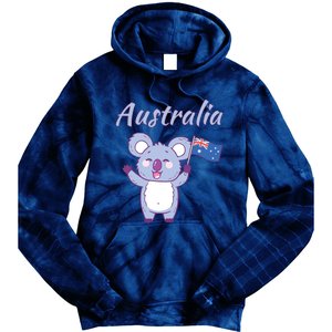 Australia Day Shirts Funny Koala Australian Flag Tie Dye Hoodie