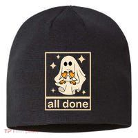 All Done Sign Language Speech Pathology Ghost Fall Halloween Sustainable Beanie