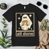 All Done Sign Language Speech Pathology Ghost Fall Halloween Premium T-Shirt