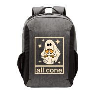 All Done Sign Language Speech Pathology Ghost Fall Halloween Vector Backpack