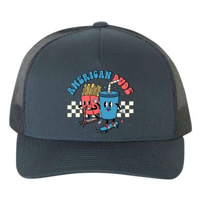 American Dude Snack S Patriotic 4th Of July Gift Yupoong Adult 5-Panel Trucker Hat