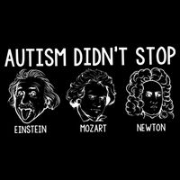 Autism Didn't Stop Einstein Mozart Newton Autism Awareness Drawstring Bag