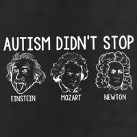Autism Didn't Stop Einstein Mozart Newton Autism Awareness Microfiber Hand Towel