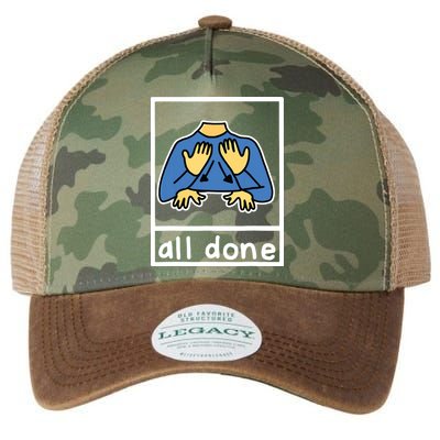 All Done Sign Language Legacy Tie Dye Trucker Hat