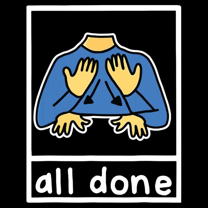 All Done Sign Language Cooling Performance Long Sleeve Crew