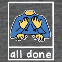 All Done Sign Language Backpack