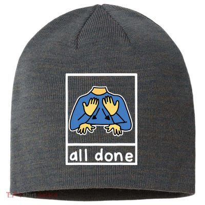 All Done Sign Language Sustainable Beanie
