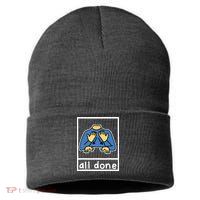 All Done Sign Language Sustainable Knit Beanie