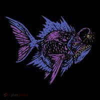 Anglerfish Deep Sea Creatures Sea Monster Angler Fish T-Shirt