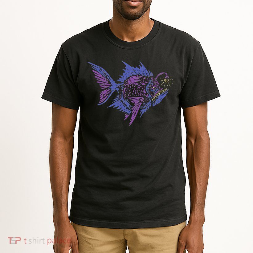 Anglerfish Deep Sea Creatures Sea Monster Angler Fish Tall T-Shirt
