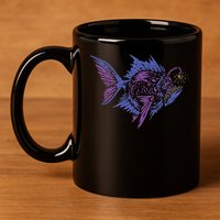 Anglerfish Deep Sea Creatures Sea Monster Angler Fish 11oz C Handle Ceramic Mug