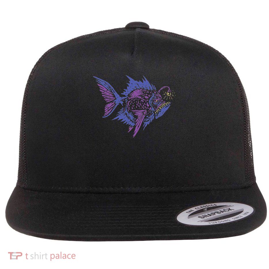 Anglerfish Deep Sea Creatures Sea Monster Angler Fish Flatbill Hat