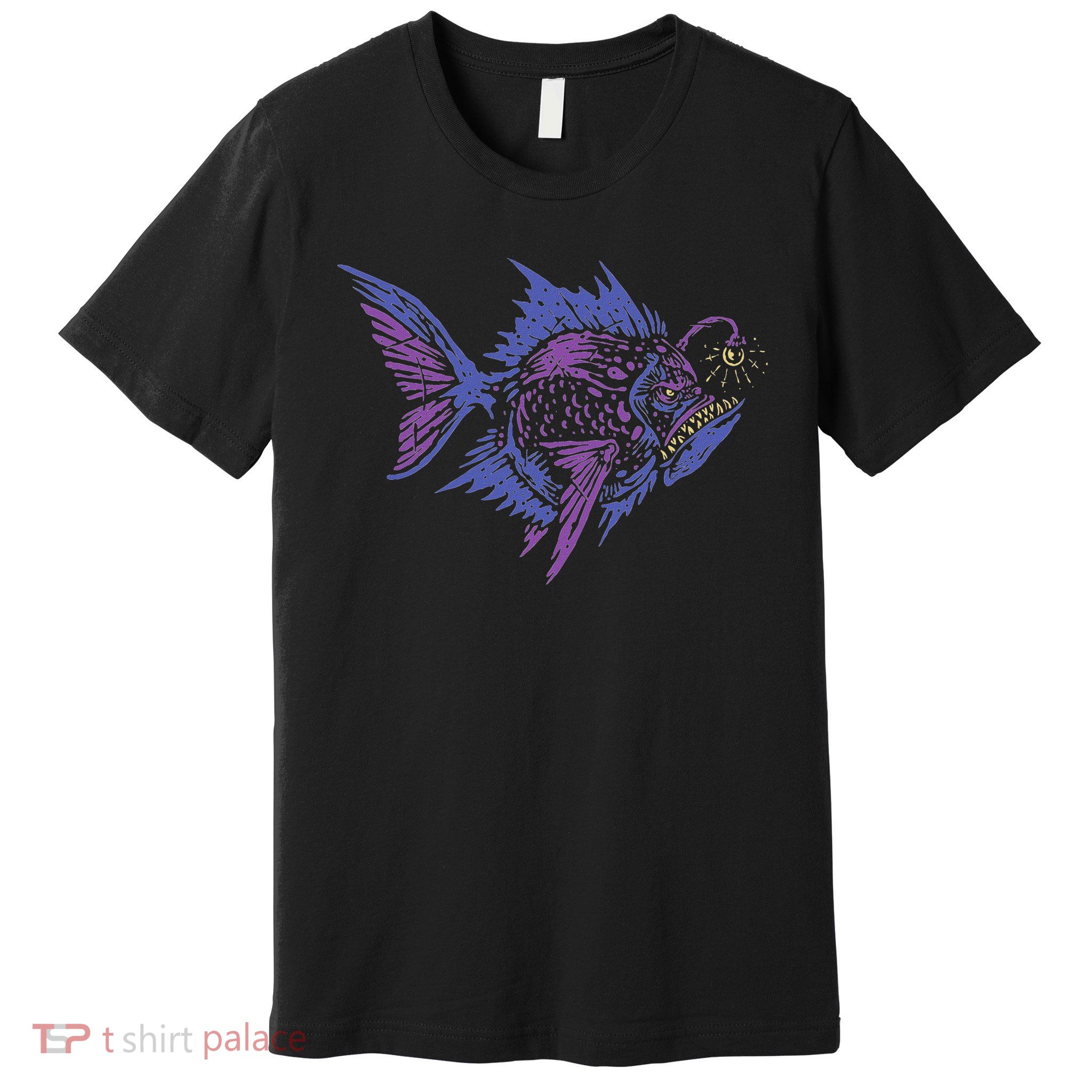 Anglerfish Deep Sea Creatures Sea Monster Angler Fish Premium T-Shirt