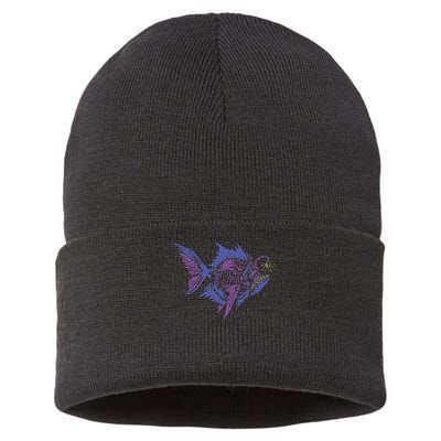 Anglerfish Deep Sea Creatures Sea Monster Angler Fish Sustainable Knit Beanie