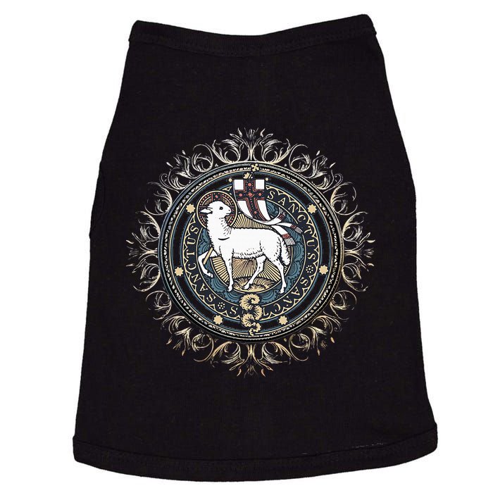 Agnus Dei Sanctus Traditional Latin Mass Catholic Doggie Tank