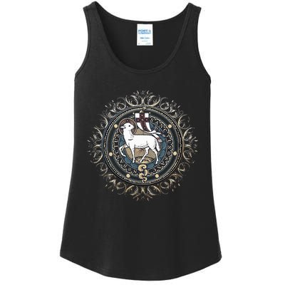 Agnus Dei Sanctus Traditional Latin Mass Catholic Ladies Essential Tank