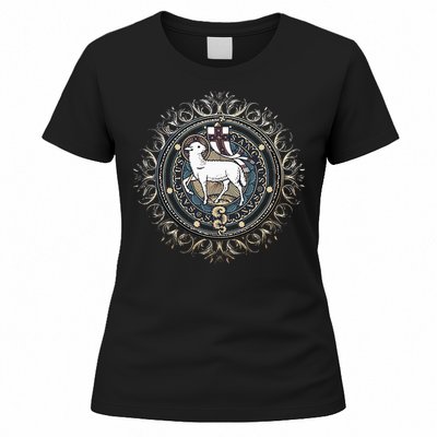 Agnus Dei Sanctus Traditional Latin Mass Catholic Women's T-Shirt