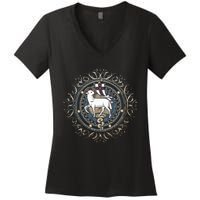 Agnus Dei Sanctus Traditional Latin Mass Catholic Women's V-Neck T-Shirt