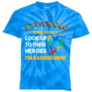 Autism Dad Some People Rising A Hero For Proud Autism Dad Gift Kids Tie-Dye T-Shirt