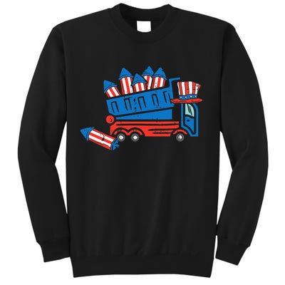 American Dump Truck 4th Of July Fourth Sweatshirt