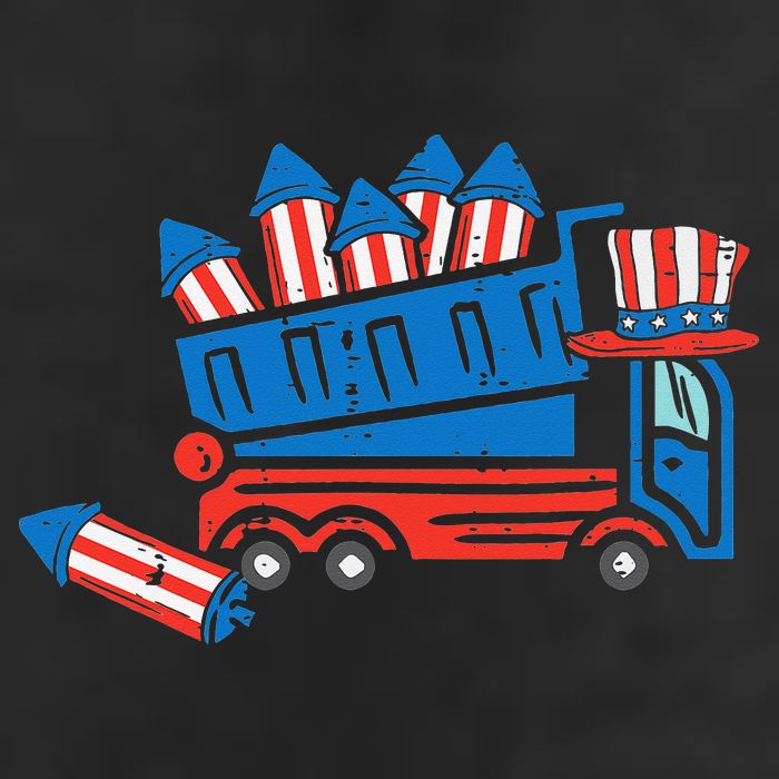 American Dump Truck 4th Of July Fourth Adult Drive Performance Visor
