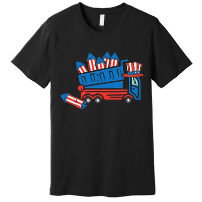 American Dump Truck 4th Of July Fourth Premium T-Shirt